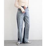 センター切り替えワイドデニムパンツ | VENCE share style【WOMEN】 | 詳細画像5