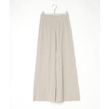 ベージュ | カットツイルボックスプリーツパンツ | VENCE share style【WOMEN】