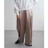 サテンタックワイドパンツ | VENCE share style【WOMEN】 | 詳細画像1