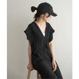 ブラック | シャーリングオールインワン | VENCE share style【WOMEN】