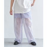 ブルー | レースイージーパンツ | VENCE share style【WOMEN】