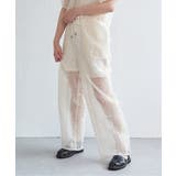 アイボリー | レースイージーパンツ | VENCE share style【WOMEN】