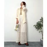 アイボリー | 【VENCE by yuki 】刺繍レースワイドパンツ | VENCE share style【WOMEN】