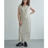 グレー | テレコヘンリーネックワンピース | VENCE share style【WOMEN】
