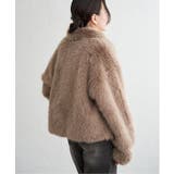 シャギーファーショートコート | VENCE share style【WOMEN】 | 詳細画像16
