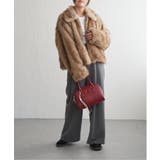 シャギーファーショートコート | VENCE share style【WOMEN】 | 詳細画像26