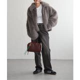 シャギーファーショートコート | VENCE share style【WOMEN】 | 詳細画像5