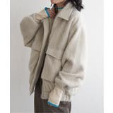 ホワイト | シャギーフライトジャケット | VENCE share style【WOMEN】