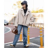 フェイクモッサスタンドショートジャケット/スタンドカラー/ロングスリーブ | VENCE share style【WOMEN】 | 詳細画像18