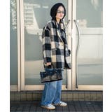 チェックミドル丈ジャケット | VENCE share style【WOMEN】 | 詳細画像24