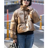 クリーム | メタリック中綿ショートジャケット | VENCE share style【WOMEN】