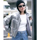 メタリック中綿ショートジャケット | VENCE share style【WOMEN】 | 詳細画像1