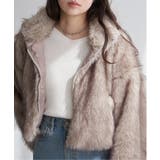 フェイクファーショート丈ブルゾン | VENCE share style【WOMEN】 | 詳細画像15 