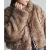 ブラウンケイ | フェイクファーショート丈ブルゾン | VENCE share style【WOMEN】