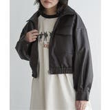 合皮ショートジャケット | VENCE share style【WOMEN】 | 詳細画像1