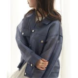 シアーダンボールデニムプリントGジャン | VENCE share style【WOMEN】 | 詳細画像2 