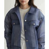 シアーダンボールデニムプリントGジャン | VENCE share style【WOMEN】 | 詳細画像4 