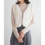 プードルファーショートベスト | VENCE share style【WOMEN】 | 詳細画像14 