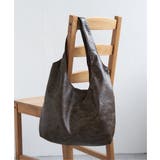 ブラック | ヴィンテージ合皮ラウンドトートバッグ | VENCE share style【WOMEN】