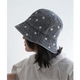ブラック | デニムマーガレットバケットハット | VENCE share style【WOMEN】
