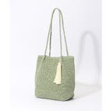 ミントグリン | タッセルかごトートバッグ | Lbc with Life