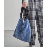 ブルー | フリルハンドルエコファートートバッグ | Lbc with Life