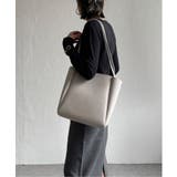 ライトグレー | 合皮ミドルトートバッグ | Lbc with Life