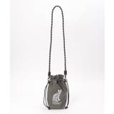 チャコール | アニマル刺繍コードショルダーバッグ | Lbc with Life