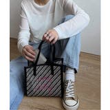ブラック | 雑材刺繍ミニトートバッグ | Lbc with Life