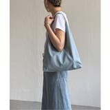 ブルー | 洗える合皮三角ショルダーバッグ | Lbc with Life