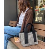 ツイード仕切り持ち手ミニトートバッグ | Lbc with Life | 詳細画像12 