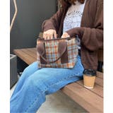 ツイード仕切り持ち手ミニトートバッグ | Lbc with Life | 詳細画像1 