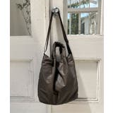 ダークブラウン | 合皮パフ2WAYトートバッグ | Lbc with Life