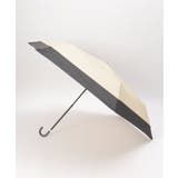 ベージュ | 切り継ぎバイカラー折りたたみ傘 ミニ傘 晴雨兼用 | Lbc with Life