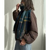 ブルー | チェックカラーマフラー | Lbc with Life