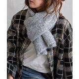 グレー | ウール混MIXツイードマフラー | Lbc with Life