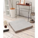 グレー | ベロアコンビシートクッション スクエア H4cm | Lbc with Life