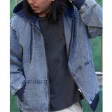 ライトブルー | デニム・キャンバスフルジップパーカー | VENCE share style【MEN】