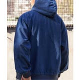 デニム・キャンバスフルジップパーカー | VENCE share style【MEN】 | 詳細画像11 