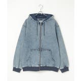 デニム・キャンバスフルジップパーカー | VENCE share style【MEN】 | 詳細画像30 