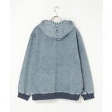 デニム・キャンバスフルジップパーカー | VENCE share style【MEN】 | 詳細画像31 