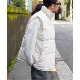 オフホワイト | ナイロン中綿ベスト | VENCE share style【MEN】