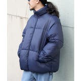 ネイビーブルー | ナイロン中綿バブルジャケット | VENCE share style【MEN】
