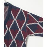 総柄ニットVカーディガン | VENCE share style【MEN】 | 詳細画像3