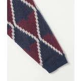 総柄ニットVカーディガン | VENCE share style【MEN】 | 詳細画像4