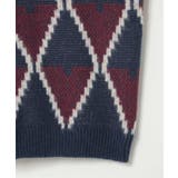 総柄ニットVカーディガン | VENCE share style【MEN】 | 詳細画像5