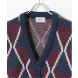 総柄ニットVカーディガン | VENCE share style【MEN】 | 詳細画像6