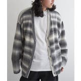 ミディグレイ | 総柄ニットVカーディガン | VENCE share style【MEN】