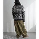 総柄ニットVカーディガン | VENCE share style【MEN】 | 詳細画像22