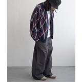 総柄ニットVカーディガン | VENCE share style【MEN】 | 詳細画像28